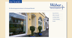 Desktop Screenshot of bestattungshaus-weber.de