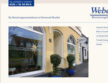 Tablet Screenshot of bestattungshaus-weber.de
